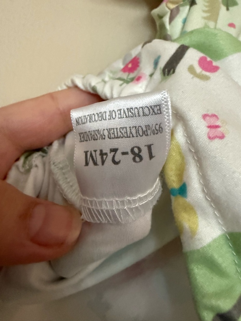 Pete & Lucy Baby Dress Romper - Green & Pink - Picture 3 of 3